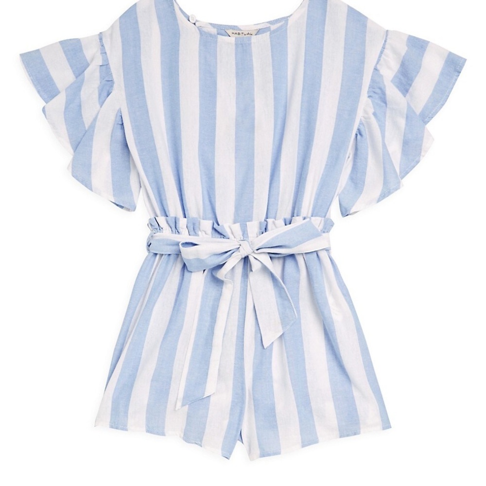 Striped girls romper by Habitual size 12